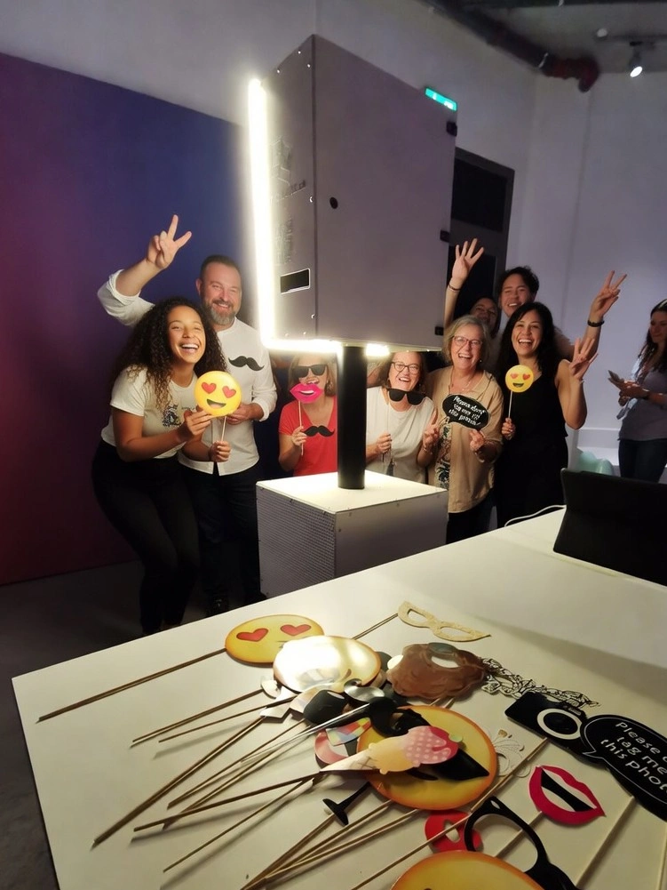 Fotobox-Einsatz an einem Firmenevent