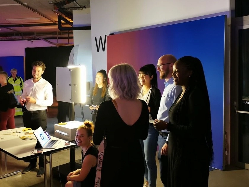 Fotobox-Einsatz an einem Firmenevent