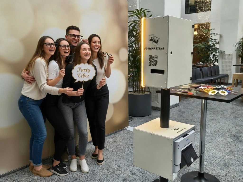 Fotobox an einer Firmen-Party