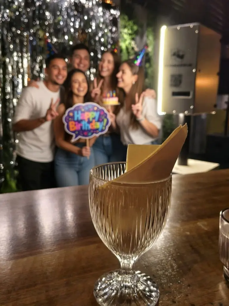 Photobooth-Fotos am Geburtstagsfest