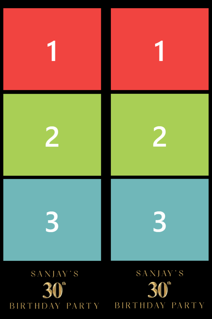 Geburtstagslayout 1 – Buntes Konfetti