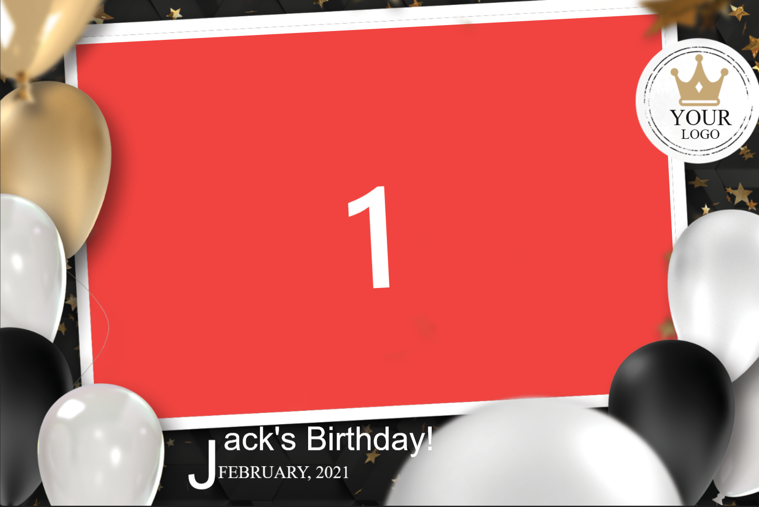 Geburtstagslayout 2 – Neon-Look