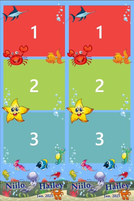 Geburtstagslayout 3 – Minimalistisch