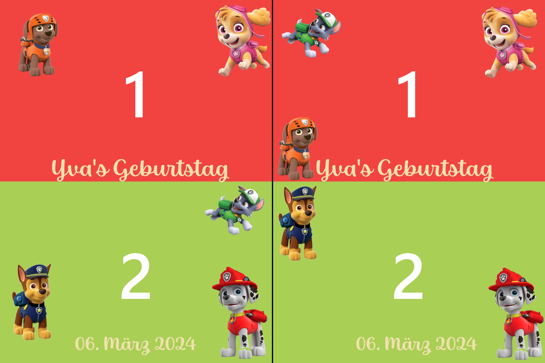 Geburtstagslayout 6 – Schwarzes Board-Design