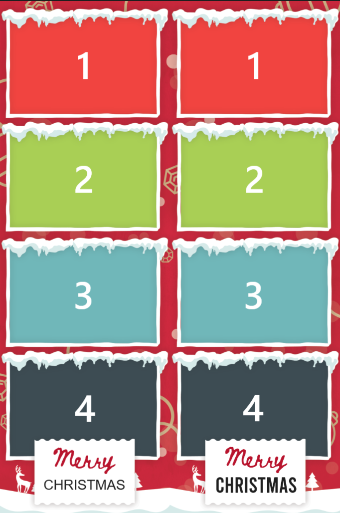 Weihnachtslayout 1 – Klassisch rot-grün