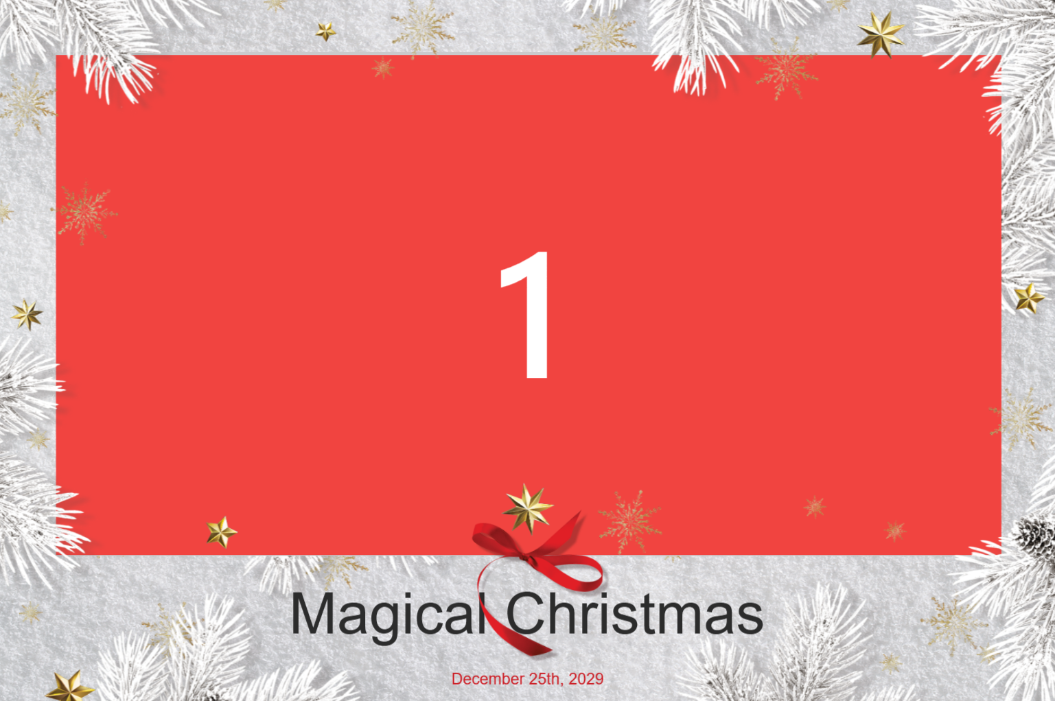 Weihnachtslayout 5 – Minimalistischer Winterlook